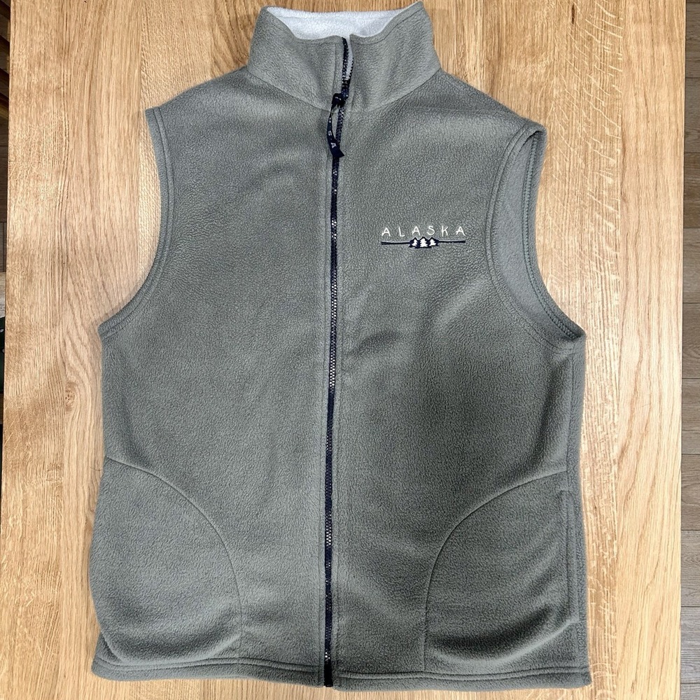 Alaska Fleece Vest Made in USA | Gorpcore Cozy Winter Layering Outdoor Full Zip